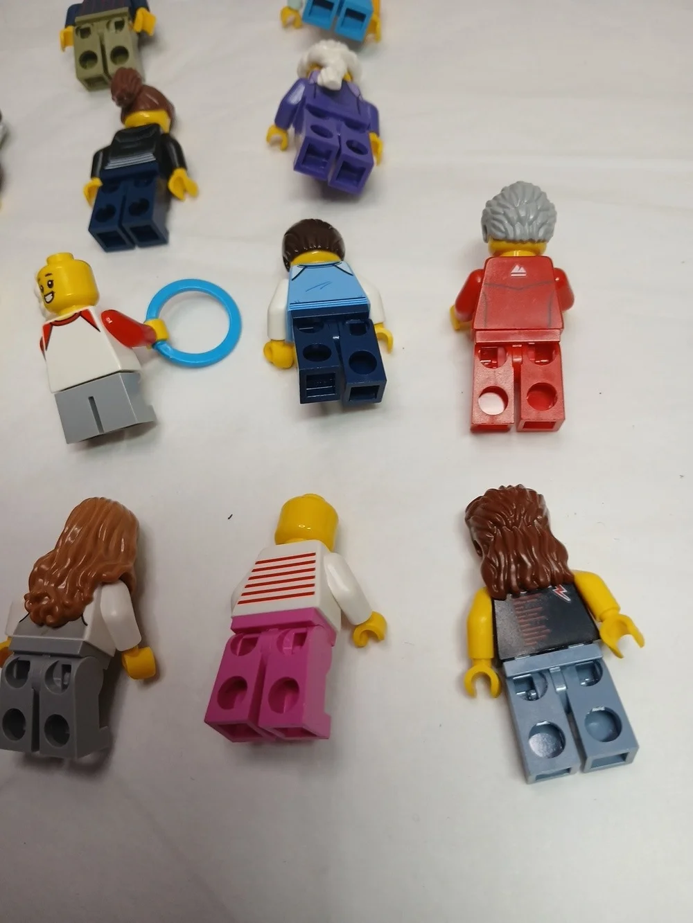 Lego Minifigure Assortment with Purple Bear and Multicolor Figures